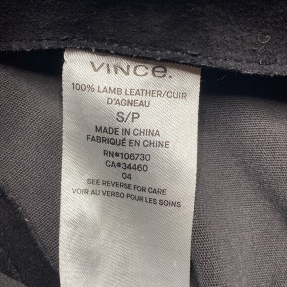 Vince Stretch Suede Split Hem Crop Legging - Picture 5 of 7